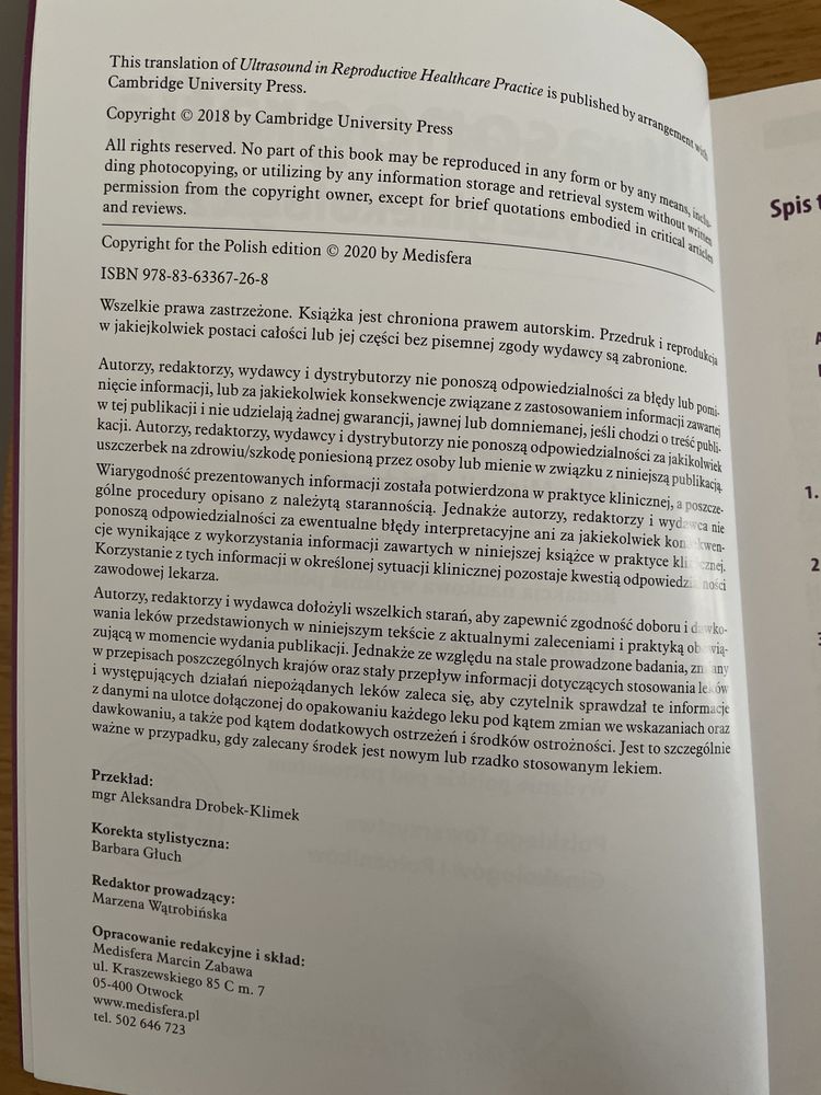 Ultrasonografia w praktyce ginekologicznej D. Borkowski B. Czuba
