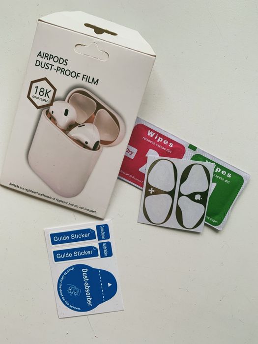 Наліпка на aipods навушників проти металевої стружки нова!