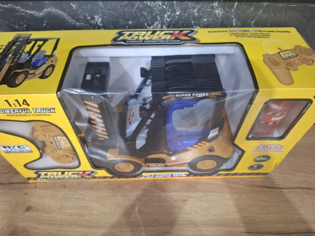 Wózek widłowy zdalnie sterowany R/C na pilota dla dzieci