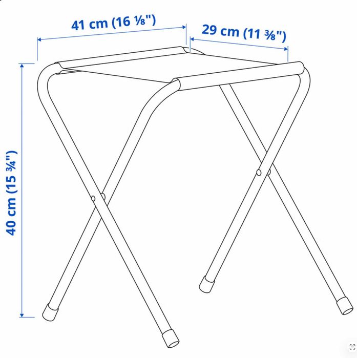 IKEA STRANDÖN rozkładany przenośny stolik i 2 krzesła plażowe