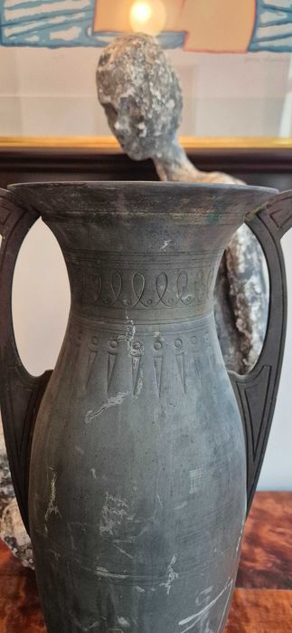 Stary wazon amfora mosiądz XIX/XXw antyk design unikat secesja