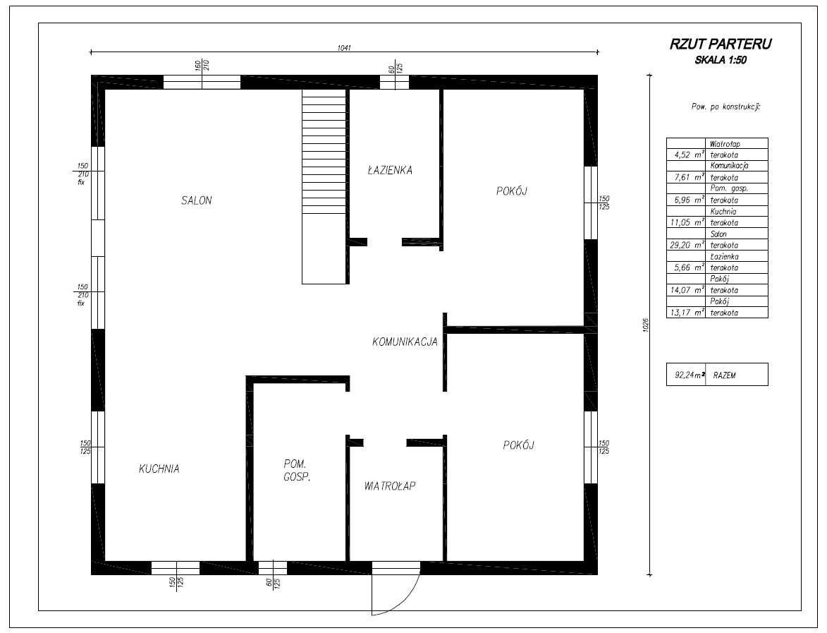 Dom z ekspozycji P-90+ 160 m2 z instalacjami!