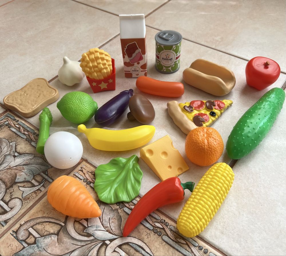 Дитяча кухня, кухоний набор, пластмасова їжа, KidKraft, дитячий посуд