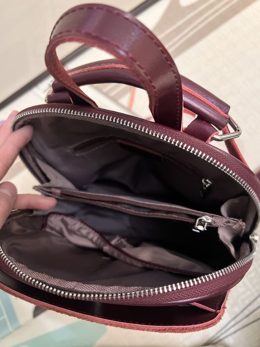 Шкіряний жіночий рюкзак сумка