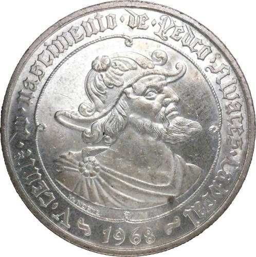 Moeda prata 50 escudos 1968 - Pedro Álvares Cabral