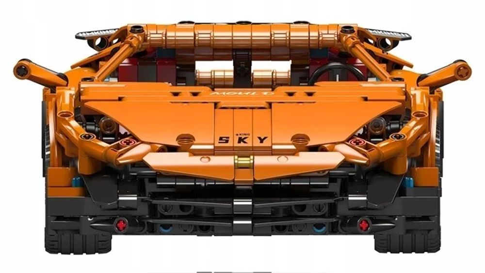 Zestaw Klocków Pojazd Sportowy Pomarańczowy 1620El.