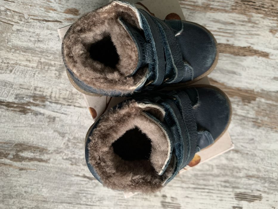 Buty kozaki zimowe Bisgaard r22 kobaltowe