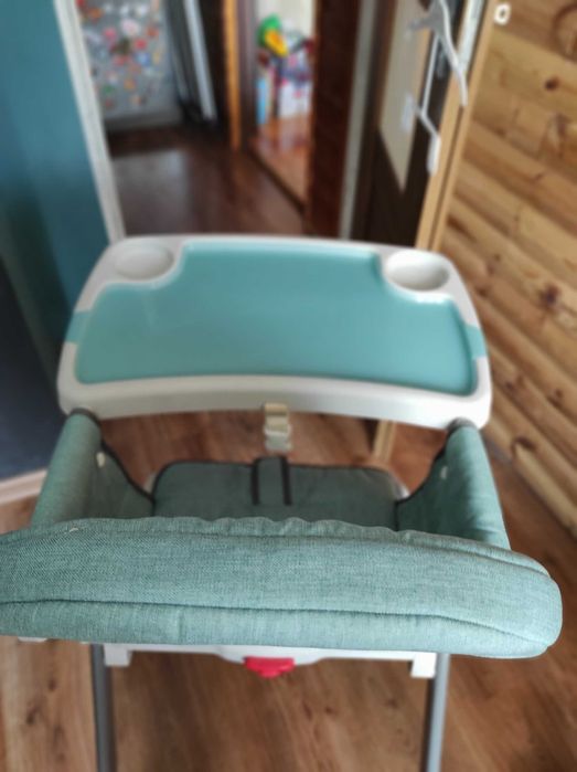 Turkusowe krzesełko do karmienia Sun Baby