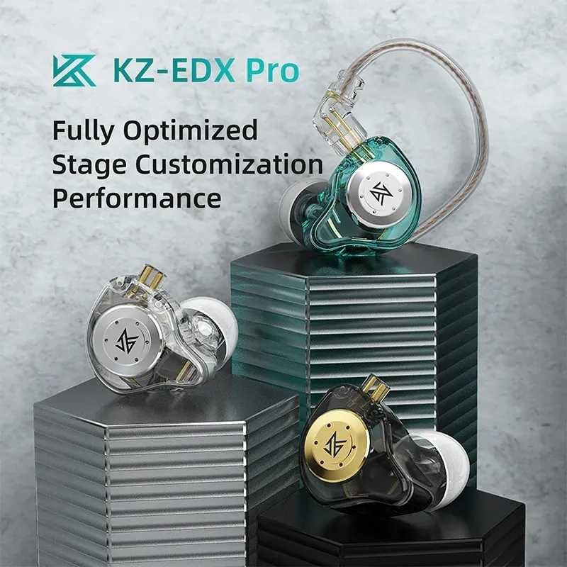 KZ EDX Pro. Słuchawki IEM w kolorze Crystal