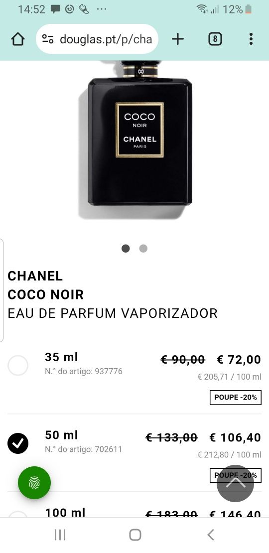 Chanel coco noir edp 50 ml