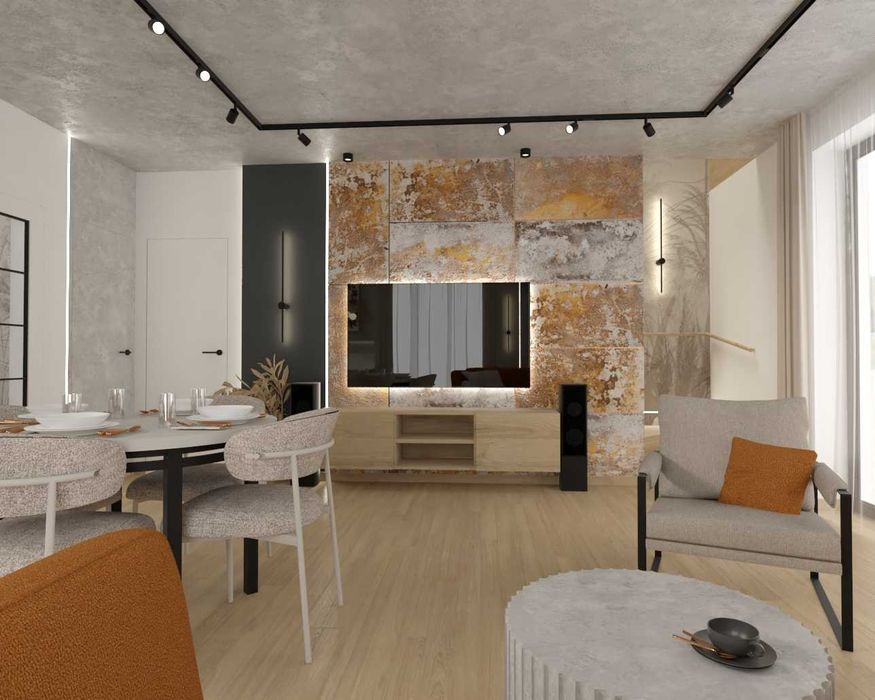 Projekt wnętrz aranżacja wizualizacje 3D projektant wnętrz architekt