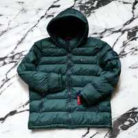 XXL 52 Tommy Hilfiger пуховик куртка парка зеленая зелена зимняя ххл