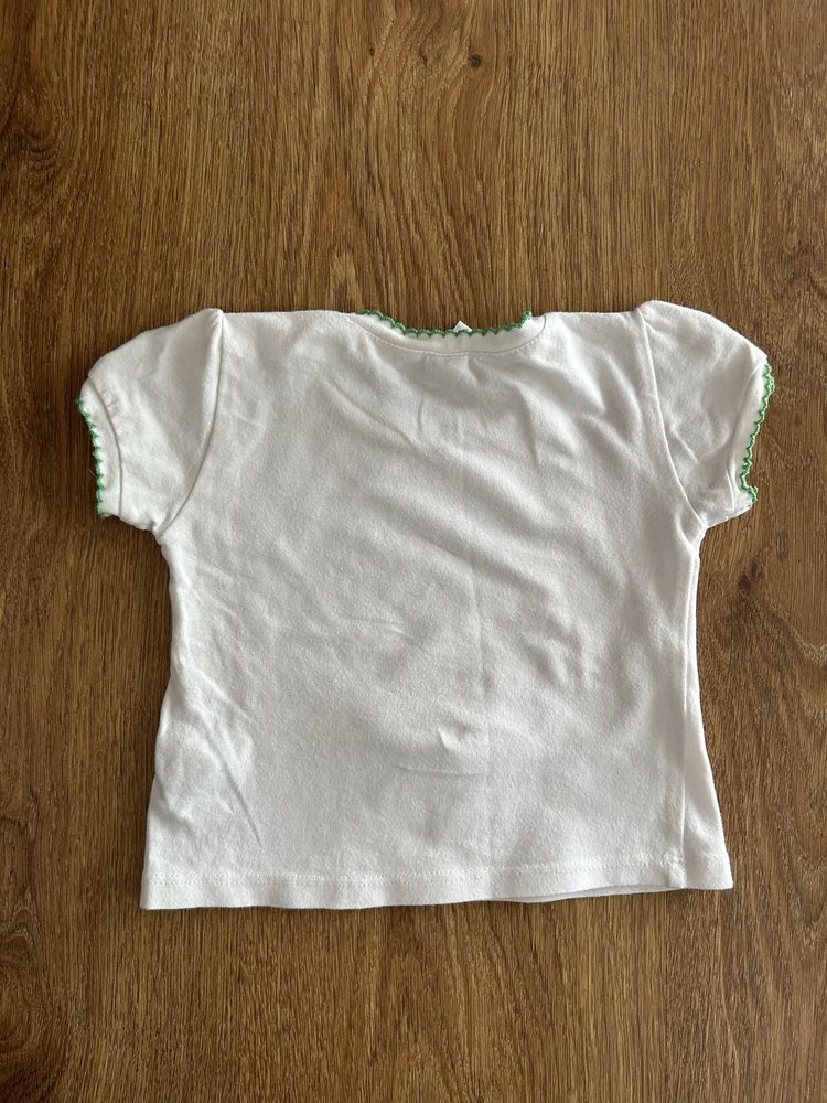 Bluzeczka z krótkim rękawem dla dziewczynki 68 cm