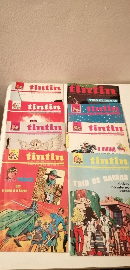 Revista Tintin encadernados e soltos
