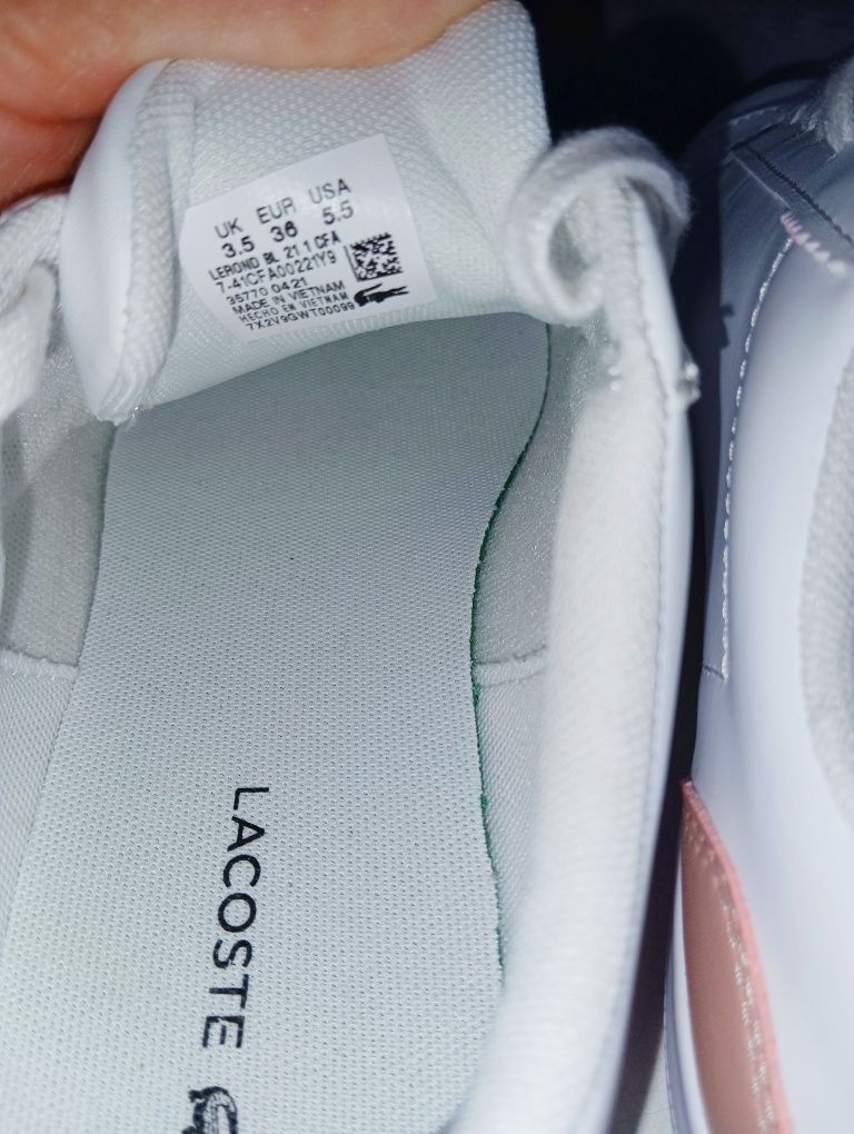 Buty Lacoste białe jak nowe r.36