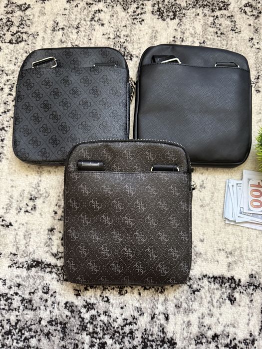 ПОДАРУНОК‼️ Сумка чоловіча через плече Guess vezzola, сумка мужская