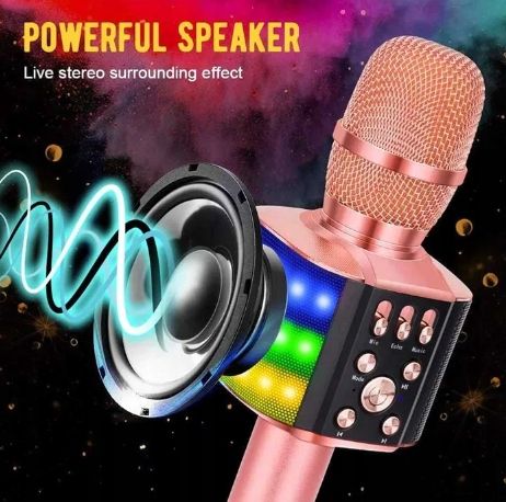 Mikrofon bezprzewodowy BONAOK, mikrofon karaoke dla dzieci Q36 ETUI