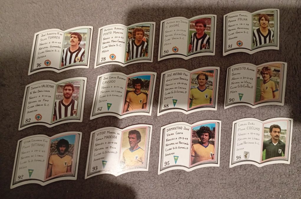 Cromos caderneta Bola ao Centro