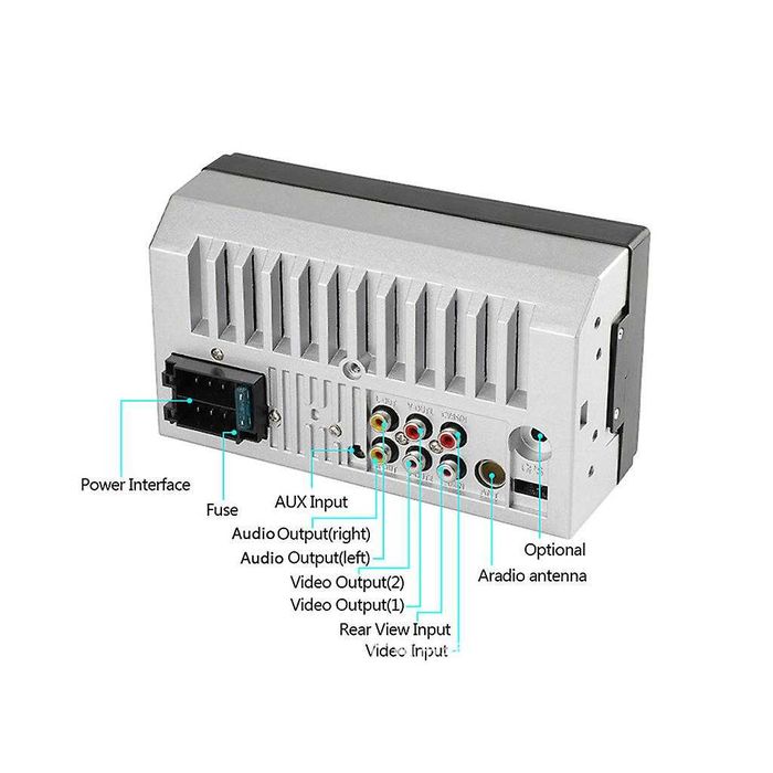 Нова 2din 2 дін магнітола pioneer pi-7018/7010 сенсорна блютуз камера