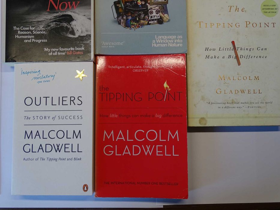 Livros de Malcolm Gladwell e Steven Pinker (Psicologia)