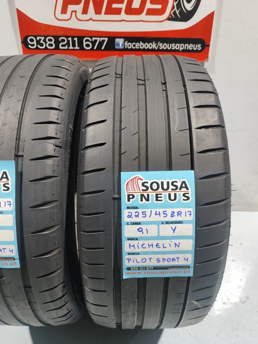 2 pneus como novos 225-45R17 Michelin - Oferta dos Portes