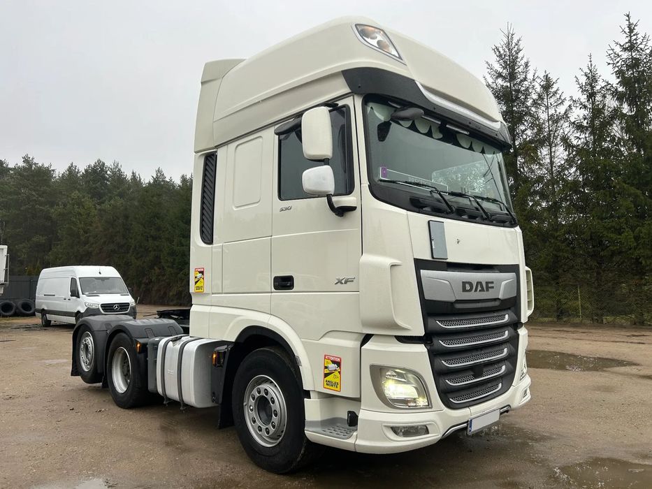 DAF XF 106 530 KM RETARDER 6x2 / 3 OSIOWY / NOWY TACHOGRAF / ORYGINALNY PRZEBIEG 525 TYS. KM / POLSKI SALON / 3 OŚKA / LAMPY LED / 2019 ROK !!  3 OSIE 6x2 / MOCNY SILNIK 530 KM / Tachograf nowej generacji Retarder