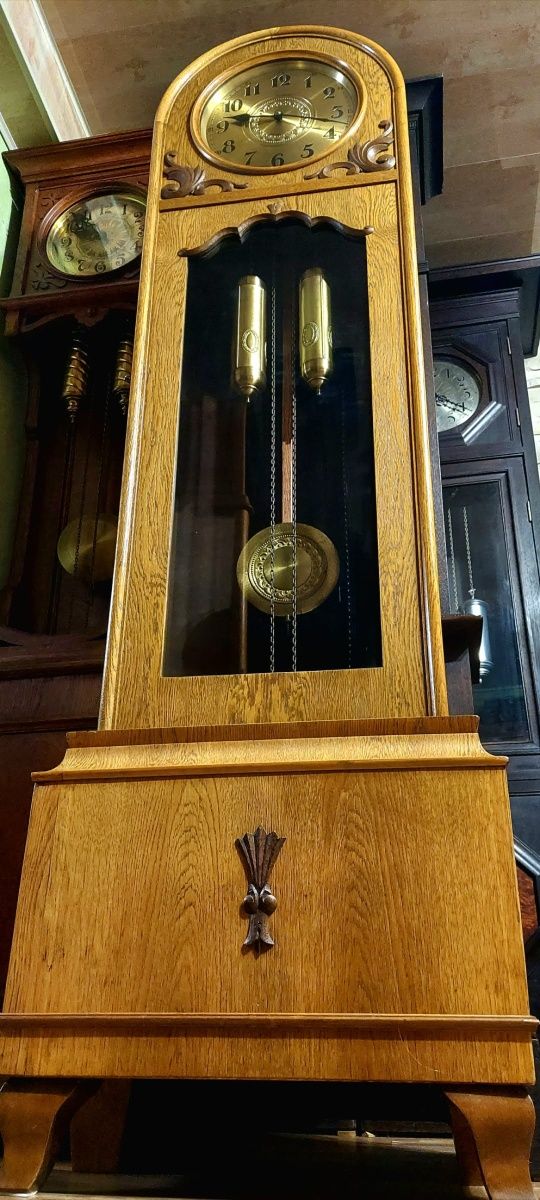 Zegar stojący Elus (Lauffer) śliczna jasna "baba" 8 strun
