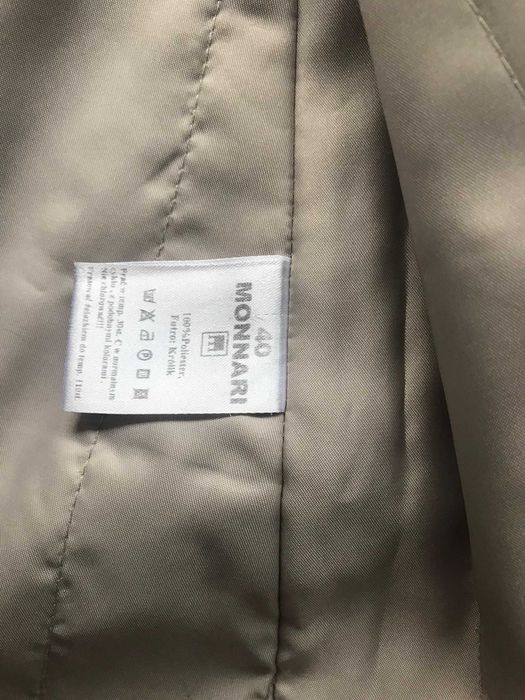 Monnari kurtka płaszcz jesienny ocieplany futrem z królika rozm 40