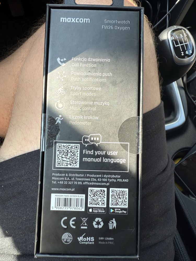 Smartwatch maxcom FW26 oxygen czarny