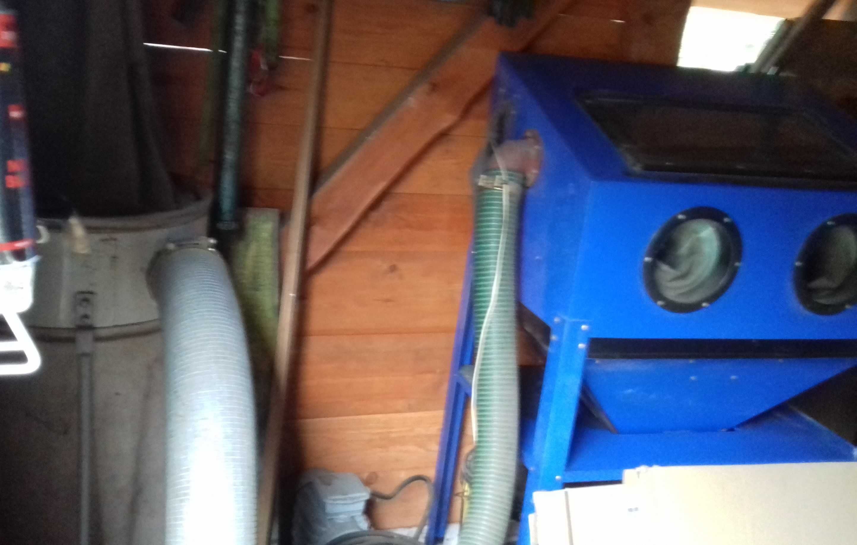 Kompresor Metabo + piaskarka z odpylaczem