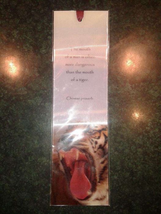 Zakładka do książki Bookmarks 3D tygrys nowa