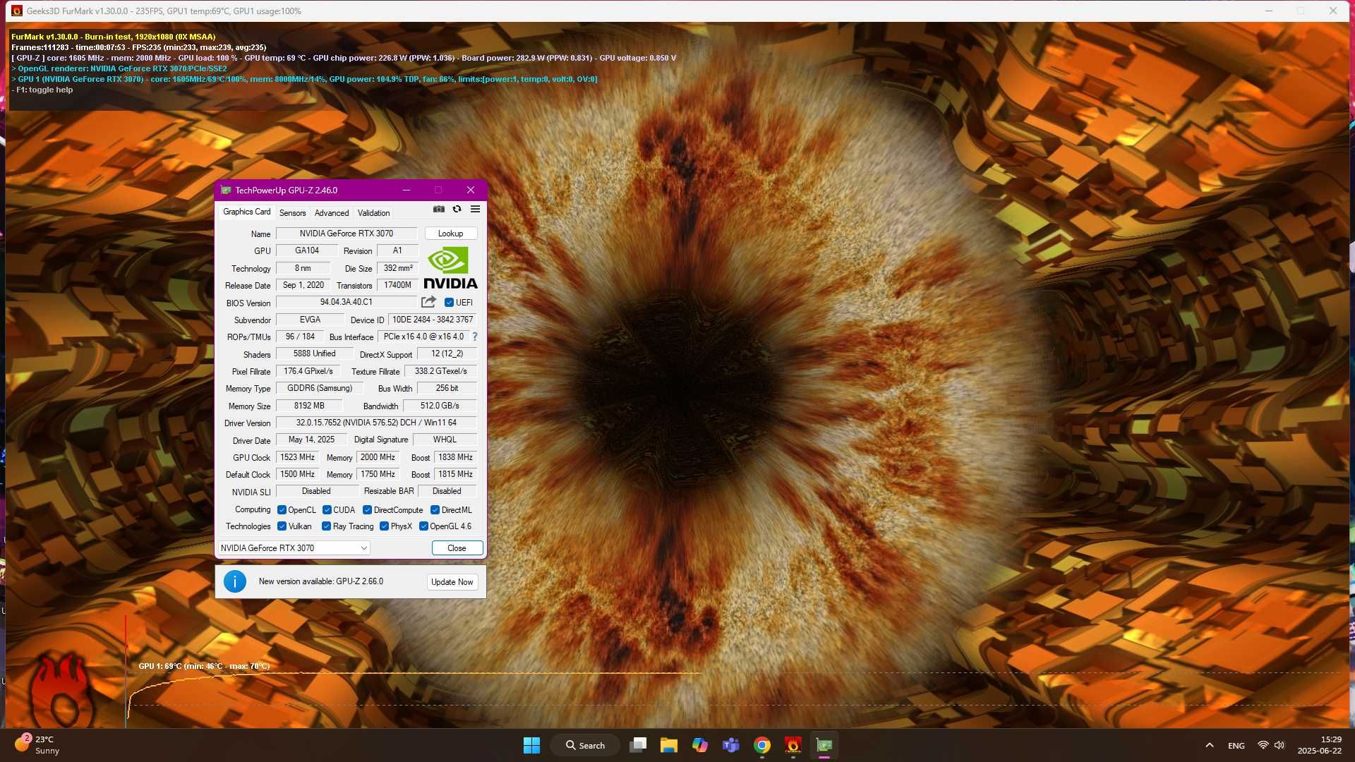 PC Gaming Aorus B550M Ryzen 3700X RTX 3070 8GB 32GB RAM PM981 512GB