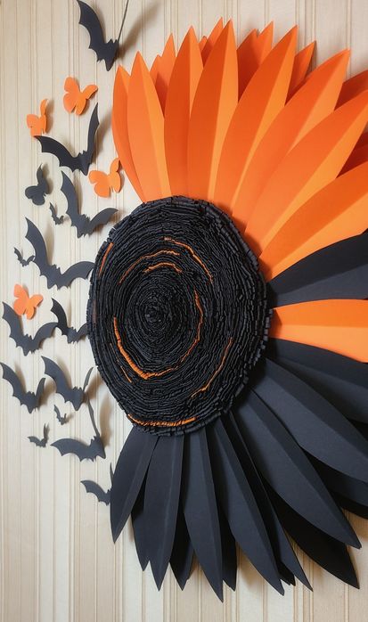 Декор хелоувін кажани дизайнерський картон