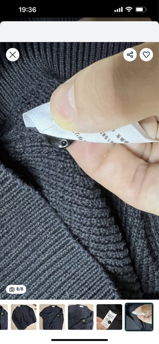 Вязаный свитер Stone Island оригинал винтаж размер L