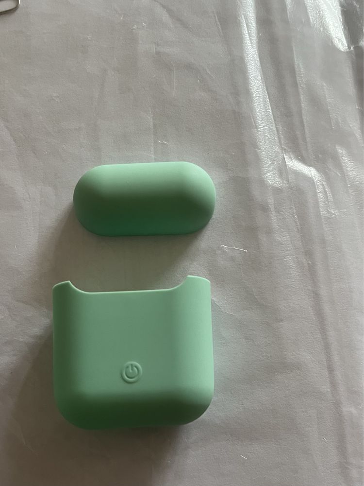 Футляр для навушників AirPods 1/2 Slim Колір: салатовий