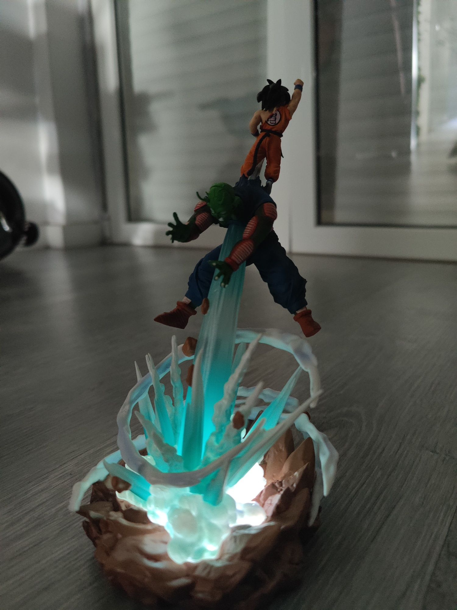 Figura / estátua  Kid Goku vs King  piccolo