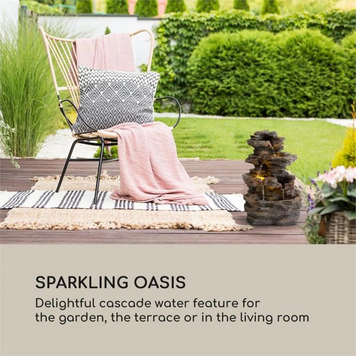 Фонтан на сонячній панелі каскадний фонтан Blumfeldt Messina Solar