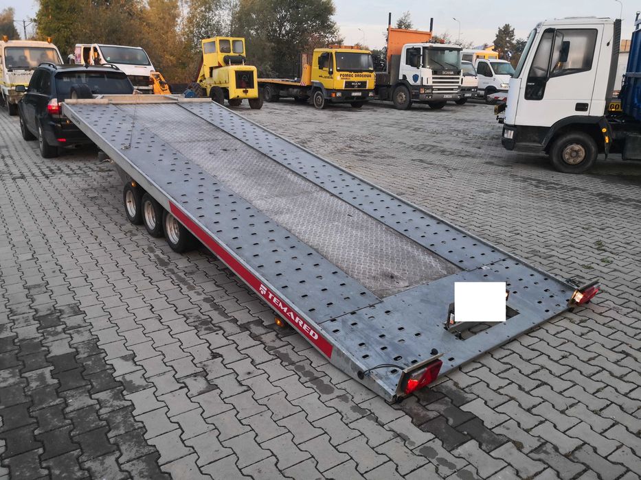 przyczepa laweta podnoszona uchylna TEMARED ład 2800 DMC 3500