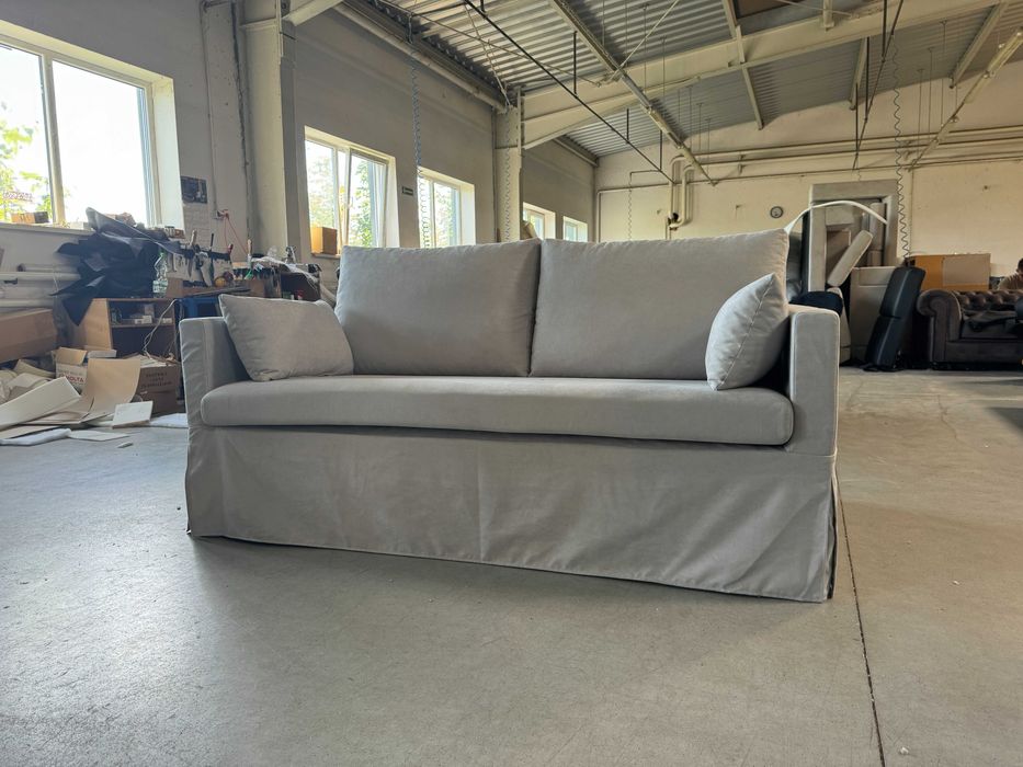 Sofa Paphos, mikrofibra szary, zdejmowany pokrowiec, DARMOWA DOSTAWA!
