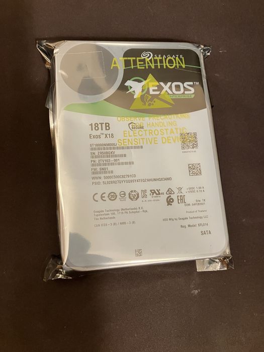 Seagate Exos X18 18 TB SATA com garantia
