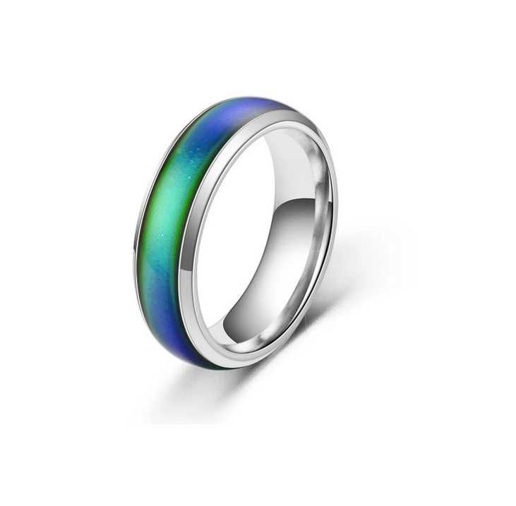 Pierścionek Zmieniający Kolor Odzwierciedla Emocje Obrączka Mood Ring