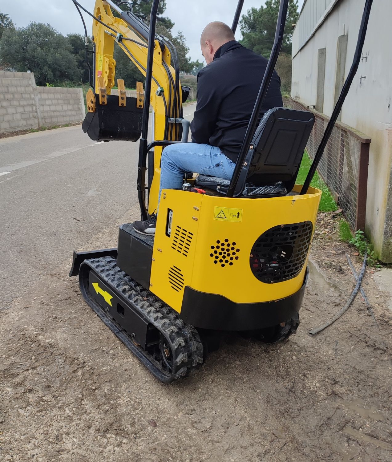 Mini giratórias escavadoras novas de 1200kg