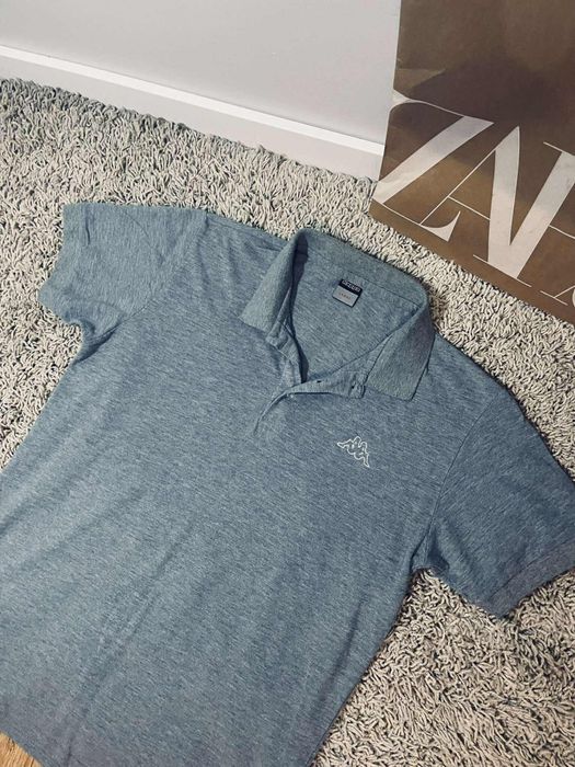 Kappa L bluzka Polo męska t-shirt szary podkoszulek