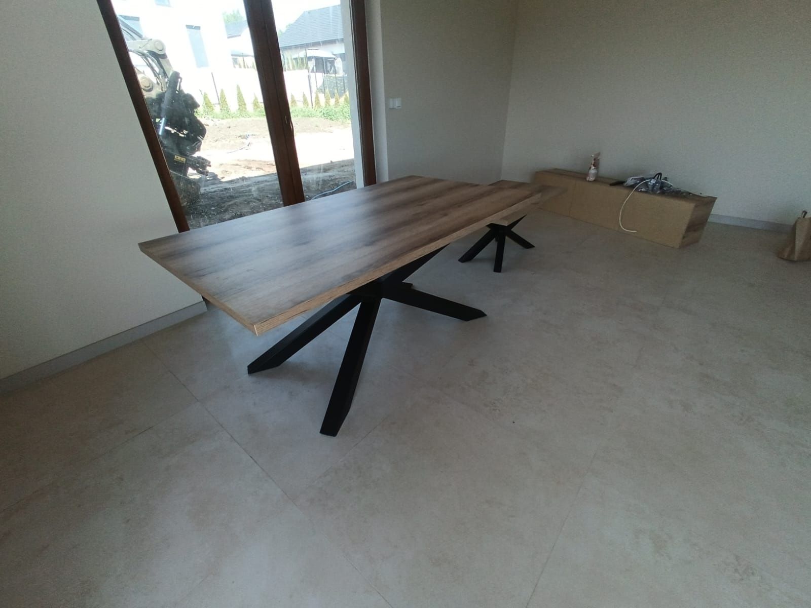 Stol Stelaz pod Blat Pająk Loft Gruby