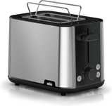 Braun PurShine HT1510BK toster, 2 sloty toster, 8 poziomów tostów