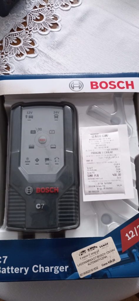 ŁADOWARKA C7 BOSCH, 12V/24V automatyczna