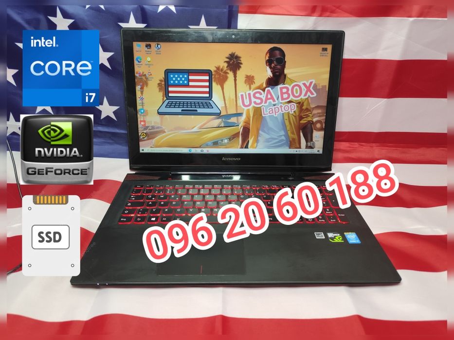 Ігровий ноутбук Lenovo Y5070 15.6\i7\16\SSD
GTX850M/