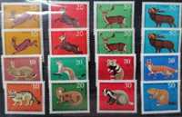 znaczki niemieckie NRD DP "Zwierzęta "- zestaw, czyste