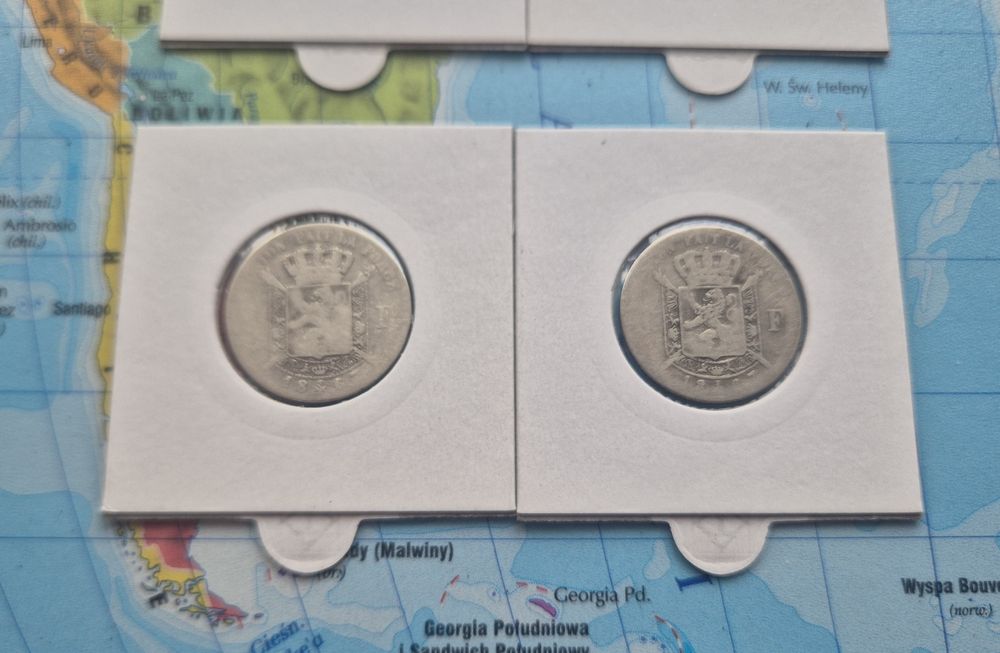 Zestaw 5 srebrnych monet kolekcjonerskich