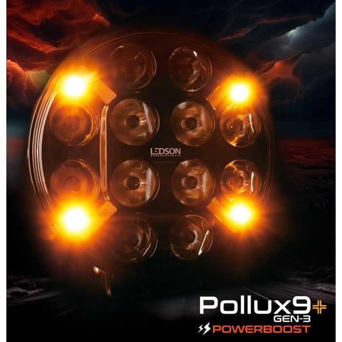 Pollux9+ Gen3 LED LEDSON Stroboskop Halogen dalekosiężny okrągły